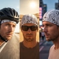 thumbnail image 4 of Paisley Bandana Head Wrap,Lightweight Breathable Tied Style Head Scarf for Men,Women,Fashion Head Wrap for Daily,Sports,Streetwear, 4 of 7