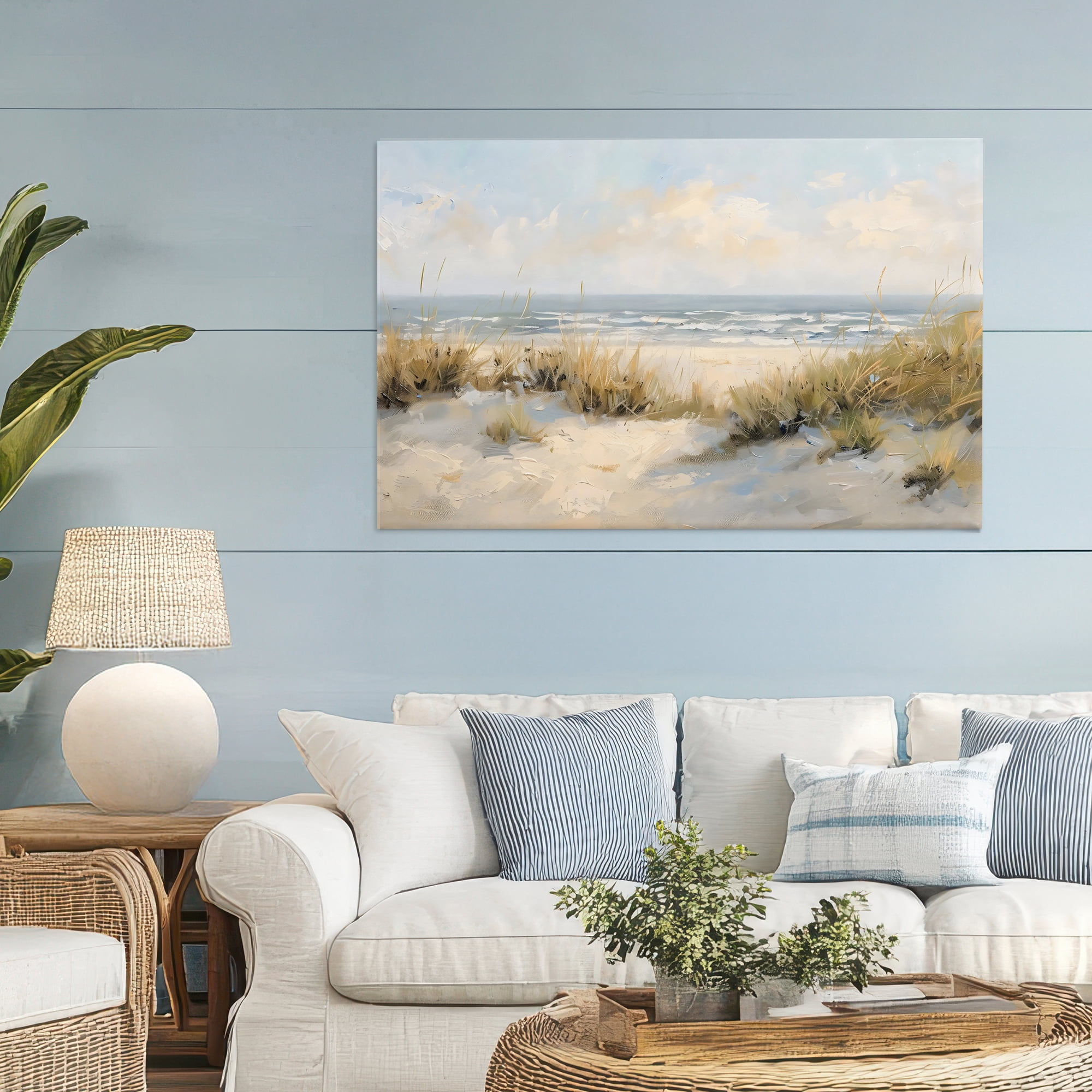 Stupell Industries Coastal Birds Over Dunes Canvas Wall Art, design by Creative Studio