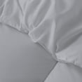 thumbnail image 6 of D.N.G. BEDDINGS 5 Piece Luxury Straight Line Pattern Comforter Set, Premium Super Soft, 800 Thread Count, 100% Egyptian Cotton, Super King Size Silver Solid Color, 6 of 6