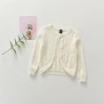 thumbnail image 1 of Kmbangi Cardigan pour Filles en Bas Âge et Boléro à Manches Longues Col Rond Boutonné, 1 of 10
