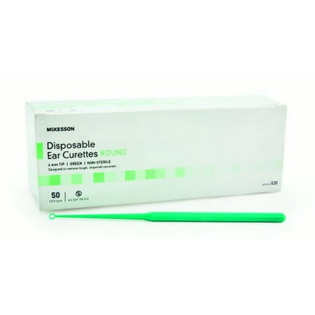 McKesson Ear Curette 4 mm, Round, Box of 50