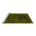 thumbnail image 2 of Ahgly Company Machine Washable Indoor Rectangle Abstract Yellow Modern Area Rugs, 3' x 5', 2 of 4