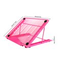 thumbnail image 4 of Soporte plegable para computadora portátil Soporte portátil ajustable para computadora portátil Soporte de acero laminado en frío, Rosa Inevent EL4098-02B, 4 of 6