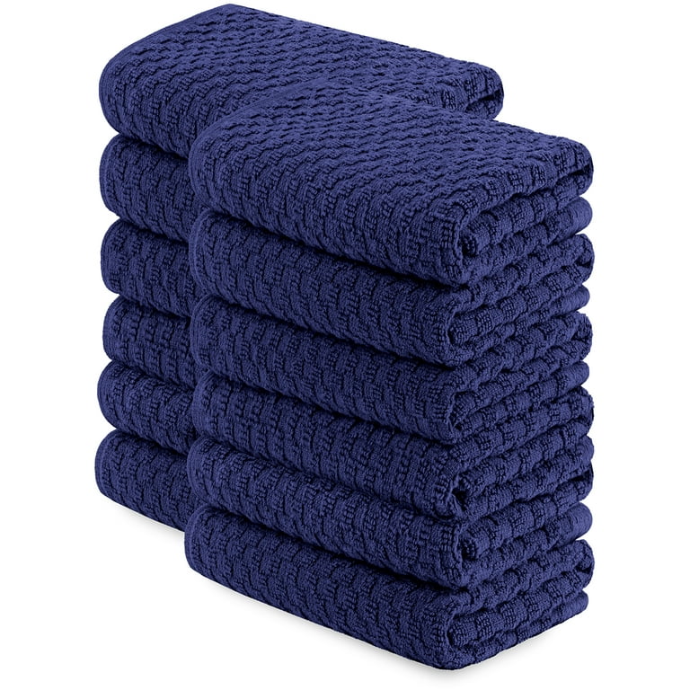 Soft Textiles Kitchen Towels 12 Pack Check Box 6 Color Dish Towels Hand Towel, Size: 15 x 25