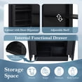 thumbnail image 6 of 36" Bathroom Vanity with Sink, Free Standing Bathroom Vanity Set with Door Shelf & Adjustable Shelf, Wood Storage Cabinet with Soft Close Door for Bathroom, Black, 6 of 9