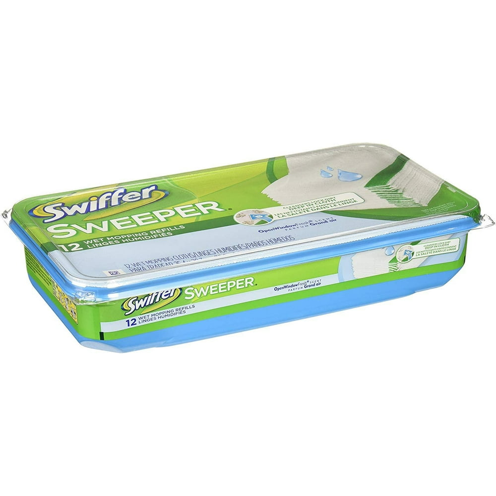 Swiffer Products Wet Refill System, Cloth, 12/Box Sold As 1 Box