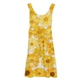 thumbnail image 4 of Ruyang Dresses for Teen Girls Flower Print Crew Neck Sleeveless Tank Dresses Summer A-line Swing Beach Vacation Sundress, 4 of 4