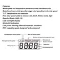 thumbnail image 4 of Anemometer, Multifunctional Power Saving Digital Wind Speed Meter Lightweight LCD Backlight Professional Automatically Shut Down  for HVAC, 4 of 7