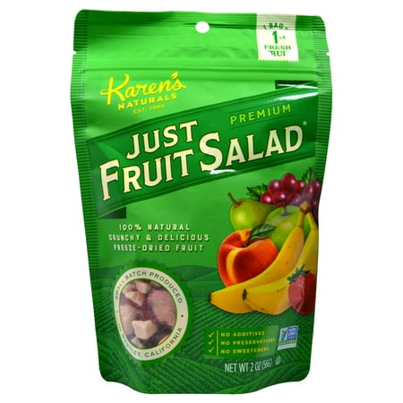 - Karen's Naturals, Just Fruit Salad, Premium, 2 oz(pack of 6)