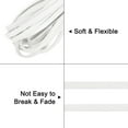 thumbnail image 3 of Flat Leather Cord, 5.5 Yard 4mm Leather String Strips for DIY Crafts, Pure White, 3 of 6