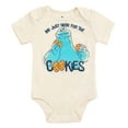 thumbnail image 4 of Sesame Street Cookie Monster Bodysuit, Shorts and Baseball Cap 3 Piece Outfit Set Newborn to Infant, 4 of 5