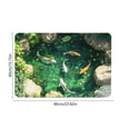 thumbnail image 5 of C Crystal Velvet Floor Mat Featuring 3D Carps Pond Visual Anti-Skid For Bathroom Entryway Decor, 5 of 7