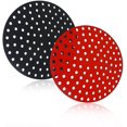 thumbnail image 1 of Doublures en Silicone pour Friteuse à Air Chaud - 8 Pouces Rondes, Tapis de Panier Réutilisables Antiadhésifs 2 Pack, Accessoires pour Friteuse à Air pour Cosori, Gowise, Innsky, Dash et Plus (8 Pouces), 1 of 7