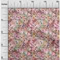 thumbnail image 2 of oneOone Silk Tabby Pink Fabric Florals Dress Material Fabric Print Fabric By The Yard 42 Inch Wide, 2 of 4