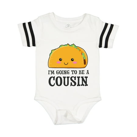 

Inktastic Im Going to Be a Cousin with Taco Illustration Gift Baby Boy or Baby Girl Bodysuit