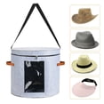 thumbnail image 4 of Luxtrada Round Shape Hat Storage Box Hat Box for Toys Hat Clothes (16.5*18.9in Gray), 4 of 9