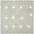 thumbnail image 4 of SAFAVIEH Soho Megan Floral Wool Area Rug, Blue/Ivory, 6' x 6' Round, 4 of 6