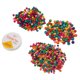 thumbnail image 2 of Cuentas de madera para manualidades, 601 piezas de cuentas de madera de colores variados, cuentas de madera de colores, funcionalidad inteligente, 2 of 12