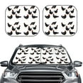 thumbnail image 2 of Goofa Funny Chicken Pattern 2 Piece Car Windshield Sun Shade Foldable | Front Windshield Shade for Sun, Heat and UV Rays | Sunshade for Car Front Window-Small, 2 of 7