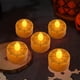 thumbnail image 1 of Paquete de 12 velas LED de té para Halloween | Faroles fantasma de calabaza sin llama con temporizador | Decoraciones seguras a pilas para la mesa y el hogar, 1 of 6