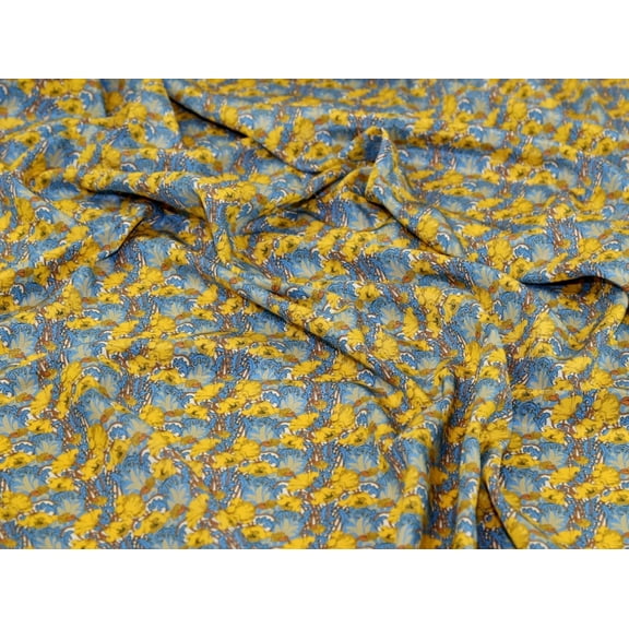 Liberty London Clementina Kensington Silk Crepe de Chine Fabric - per yard