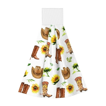 

Bixox Rustic Western Charm Print Hand Towels for Bathroom Kitchen Fingertip Towel Fast Drying Washcloth for Bathroom Kitchen Home Decor