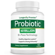 Longevity Probiotic 40 Billion CFUs for Colon Digestive Health
