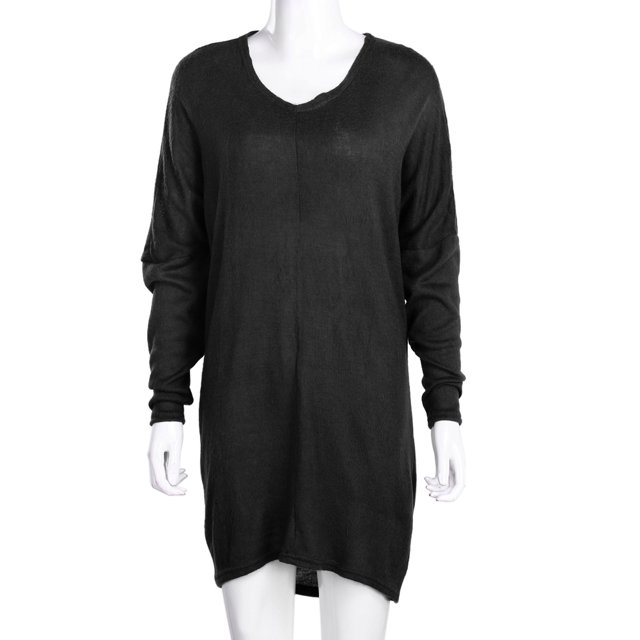 Suéter De Punto Suelto Para Mujer, Jersey Fino, Jersey (Negro)(L)-117769.05 Likrtyny Mujer