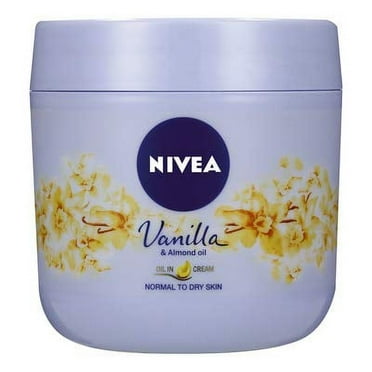 Nivea Body Cream Vanilla and Almond Oil, Oil in cream Normal to Dry Skin 13.5 oz  (400ml)