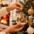 thumbnail image 5 of DefiDgd Lighted Clear Acrylic Christmas Ball Ornament,3D Miniature Snowy Winter Scene Hanging Bauble With Gold Cap for Xmas Tree Holiday Home Decor,Gift, 5 of 7