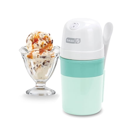 Dash My Pint Ice Cream Maker Machine: Multi-Purpose Soft Serve Ice Cream Machine for Homemade Gelato, Sorbet, Frozen Yogurt, Includes Mixing Spoon, Easy to Clean and Store, Aqua