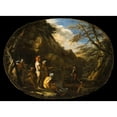 thumbnail image 3 of Salvator Rosa 14x11 Black Modern Framed Museum Art Print Titled - Landscape with Armed Men (circa 1640), 3 of 5