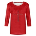thumbnail image 6 of Aboser Way Maker T Shirts for Women Jesus Shirt Casual Long Sleeve Tshirts Trendy Cross Graphic Tees Lightweight Soft Crewneck Tee Tops Red S, 6 of 6