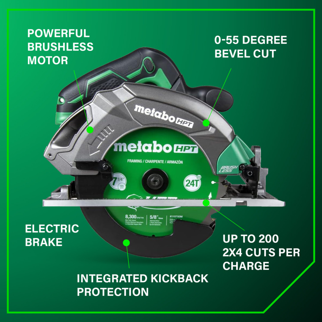 Metabo HPT 18V 7-1/4" Circular Saw Tool Only photo 4