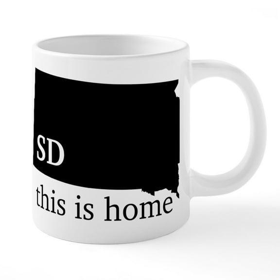 CafePress - South Dakota This Is Home - 20 Oz White Ceramic Mega Mug