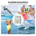 thumbnail image 7 of Kdxio Lilies Flowers Print Men's Swim Trunks with Compression Liner 7 Inch Inseam Quick Dry Swim Shorts, 7 of 7