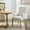 Beige, variant on PU Leather Dining Chair with Arms, Upholstered Tufted High Back Dining Room Chairs, Accent Armchair with Solid Wood Leg and Nailhead Trim, Kitchen Dining Living Room, Coffee