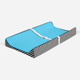 thumbnail image 2 of Bacati - Love Aztec Black/Aqua Neutral Quilted Changing Pad Cover, 2 of 9