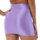 thumbnail image 4 of Minifalda de tubo de Color liso brillante al óleo para mujer, minifalda informal de cintura alta con cintura elástica, traje de fiesta Rave para Club nocturno, 4 of 5