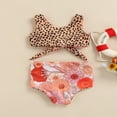 thumbnail image 2 of CNKOO Girl Summer Swimwear Sleeveless Backless Knotted Vest Bottom Sets, 2 of 5