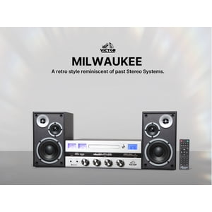 Victor Milwaukee 50 Watt Desktop Stereo System with CD