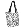 thumbnail image 4 of Hirioo Hand Drawn Snake for Women's Casual Shoulder Tote Bag Handbag For Women Work College Travel Business Shopping, 4 of 8