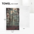 thumbnail image 4 of Nawy Autumn Forest Tree Mystic Foggy Orange Leaves Kitchen Towels 2-Piece Set 27.5*16in for Kitchen Bathroom Shower 27.5*16in, 4 of 6