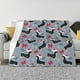 thumbnail image 1 of Fotbe Christmas Hat Dachshund Manta de Franela con Estampado, Manta Ultrasuave para Cama, Sofá, Auto, Hipoalergénica y Antibolitas-50"x40", 1 of 6