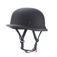 thumbnail image 2 of Motorcycle Half Casco para adultos de cara abierta cómoda diseño retro de casco de ciclismo de estilo alemán para helicóptero de scooter de crucero, 2 of 8
