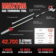 MAXTRA Gas Powered Pole Saw, 16ft Reach 42.7CC 2Cycle, 10Inch