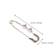 thumbnail image 4 of 2Pcs Safety Pin Beautiful Scarves Buckles Chic Shawl Clip Clothing Accessories, 4 of 7
