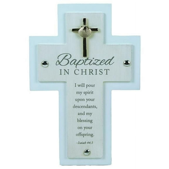 CA Gift 299579 Baptized in Christ Cross, Blue