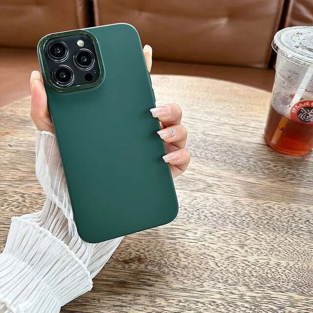 Solid Color Skin-Feel Mobile Phone Case For IPhone 14 13 12 11 Pro Max Skin-Friendly Phone Cover For IPhone 12 13 14 15 ProMax