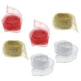 thumbnail image 4 of 6pcs Christmas Glitter Ribbon for Gift Wrapping and Decoration, 4 of 6